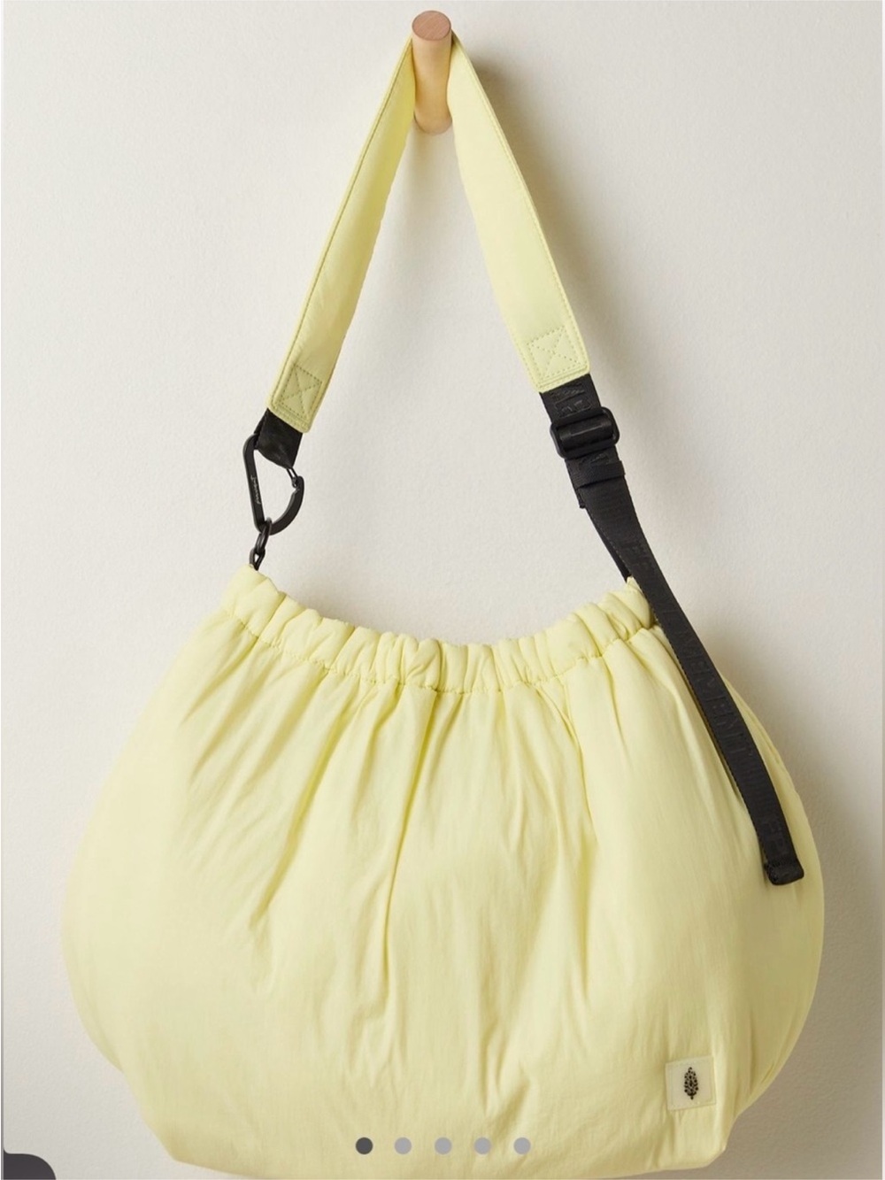 Free People Movement Rest Day Carryall Bag, Daylight Yellow, 100% Nylon, NWT